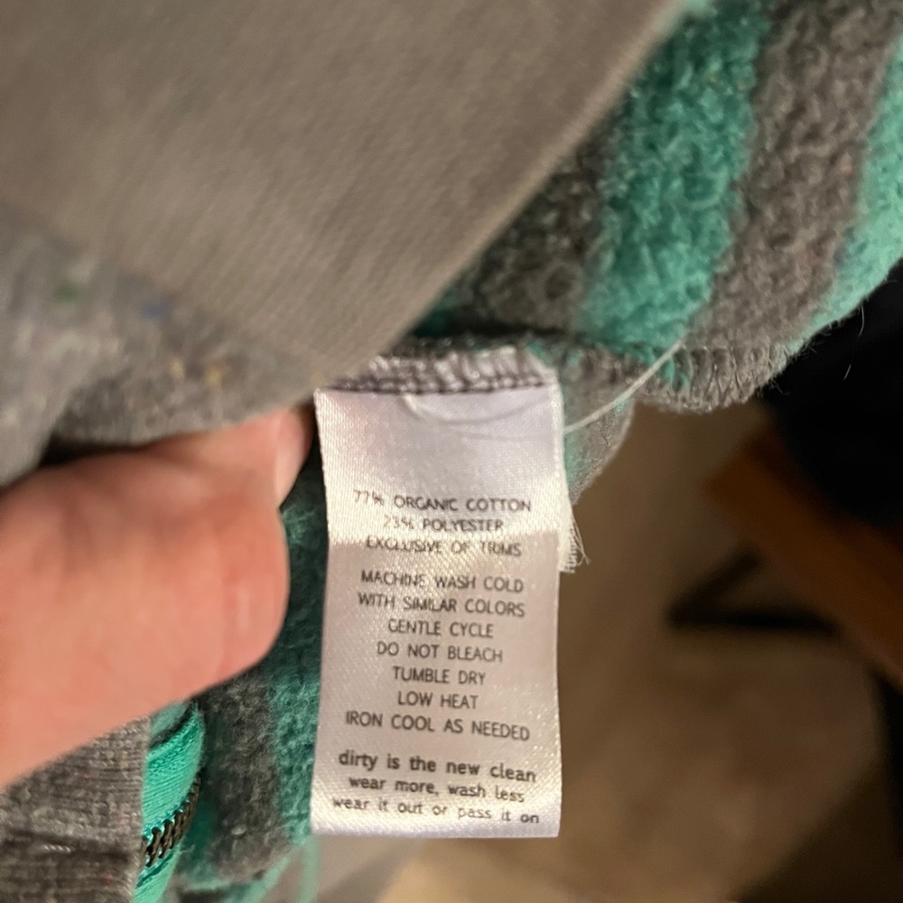 Gray and Green Striped Jacket - Picture 5 of 5
